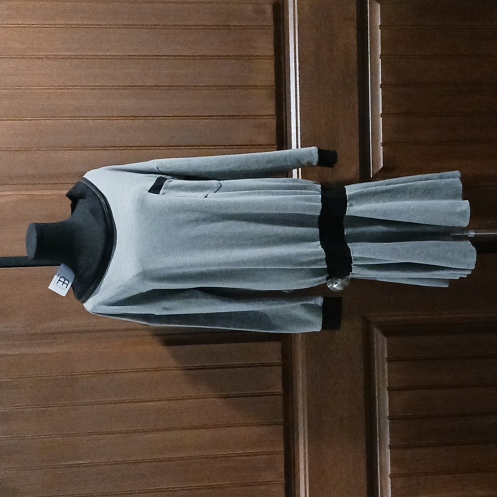 MOE Bewear zipper neck drop waist dress. Size L. NWT